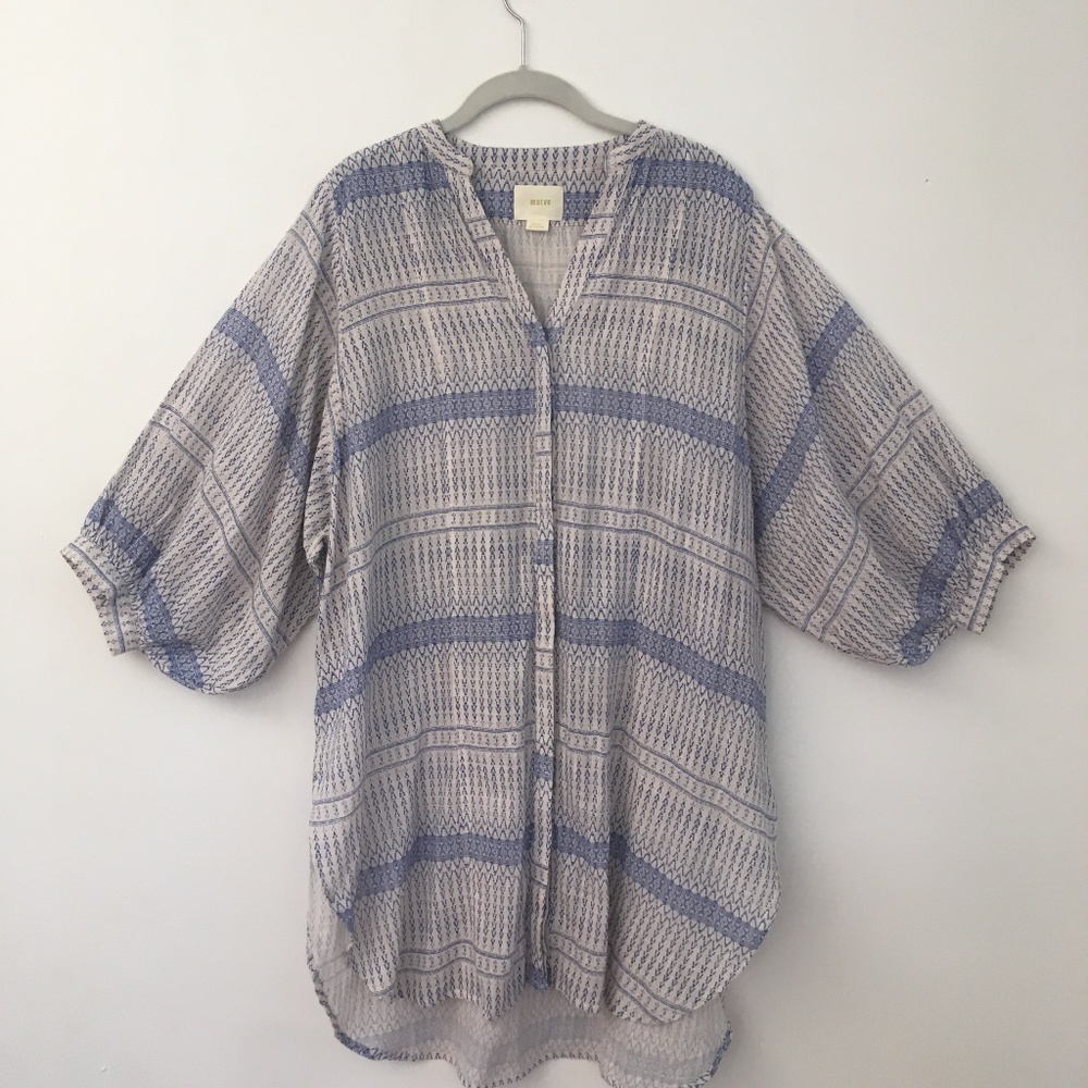 Anthropologie Maeve Mediterranean Tunic